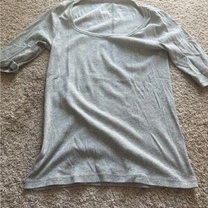 Everlane Heather Gray Ribbed Top